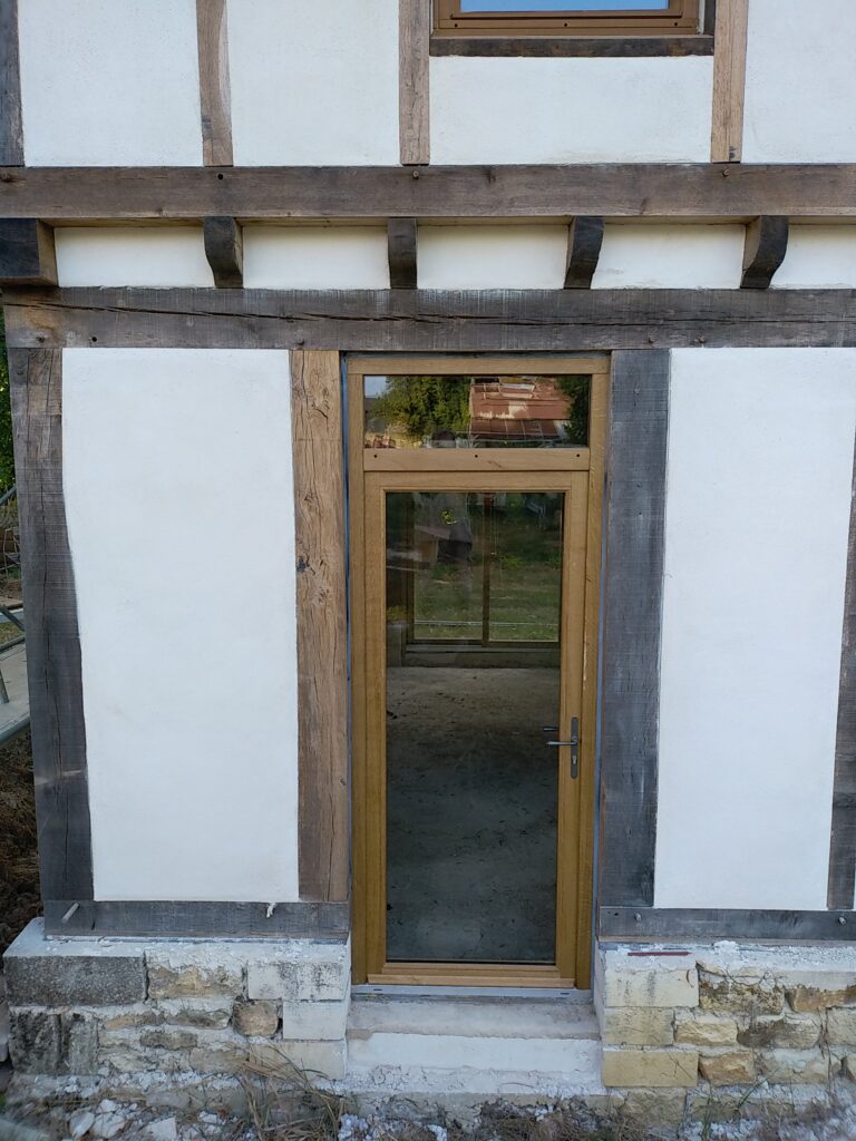 Porte fenêtre en chêne - Menuiserie Bordier